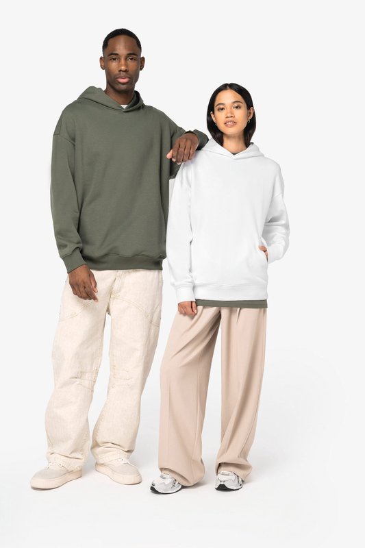 Sweat-shirt écoresponsable à capuche oversize unisexe – Image 3