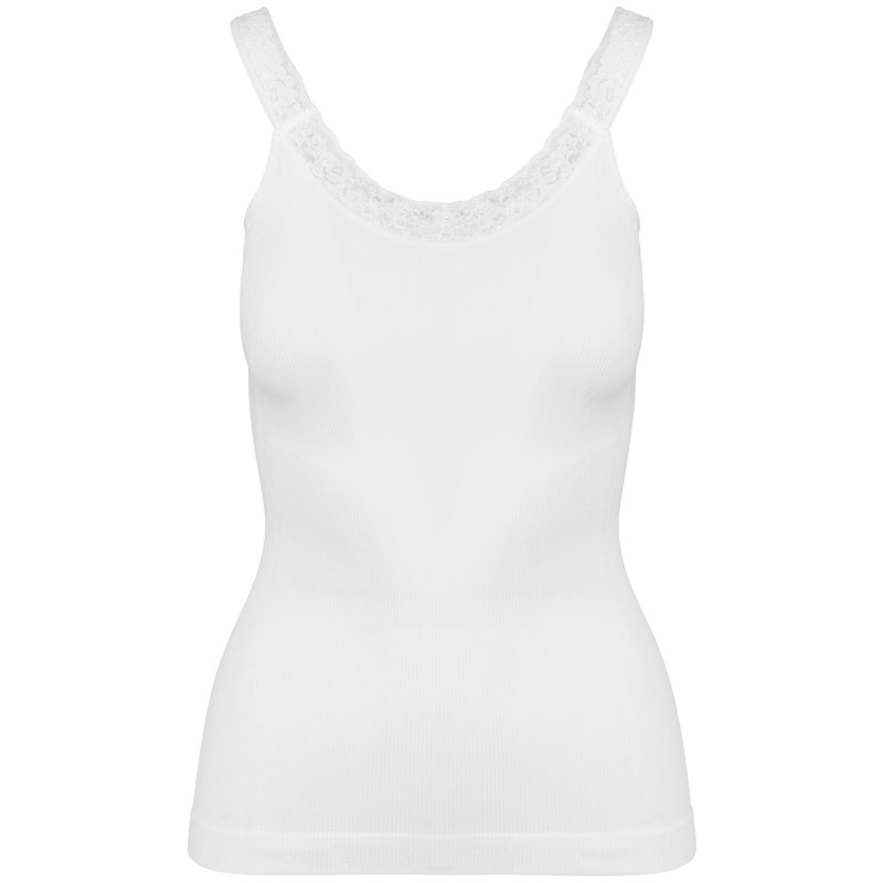Débardeur écoresponsable sans couture avec dentelle – Image 5