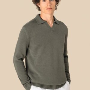 Pull homme à col polo