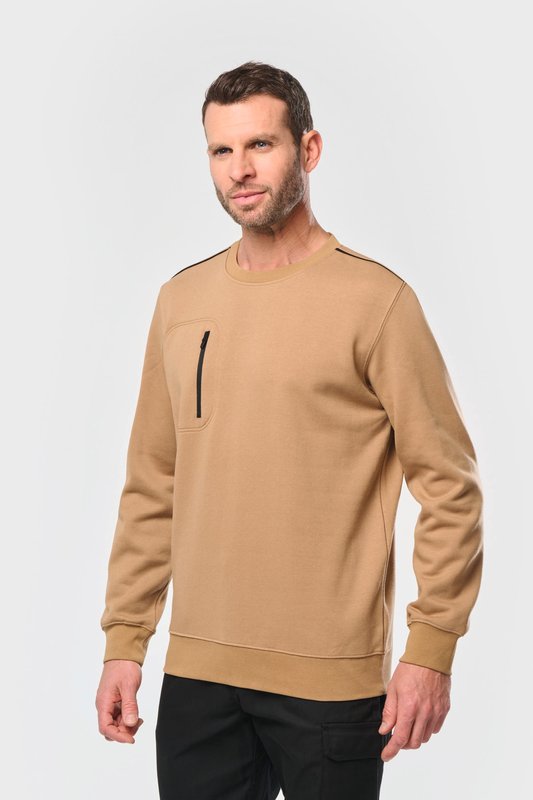 Sweat-shirt Day To Day zip poche contrastée unisexe – Image 20
