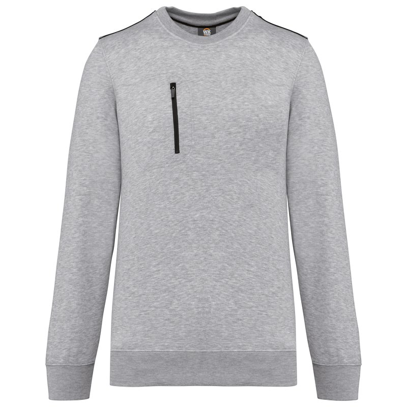 Sweat-shirt Day To Day zip poche contrastée unisexe – Image 42