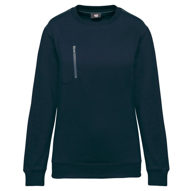 Sweat-shirt Day To Day zip poche contrastée unisexe – Image 41