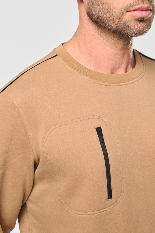 Sweat-shirt Day To Day zip poche contrastée unisexe – Image 21