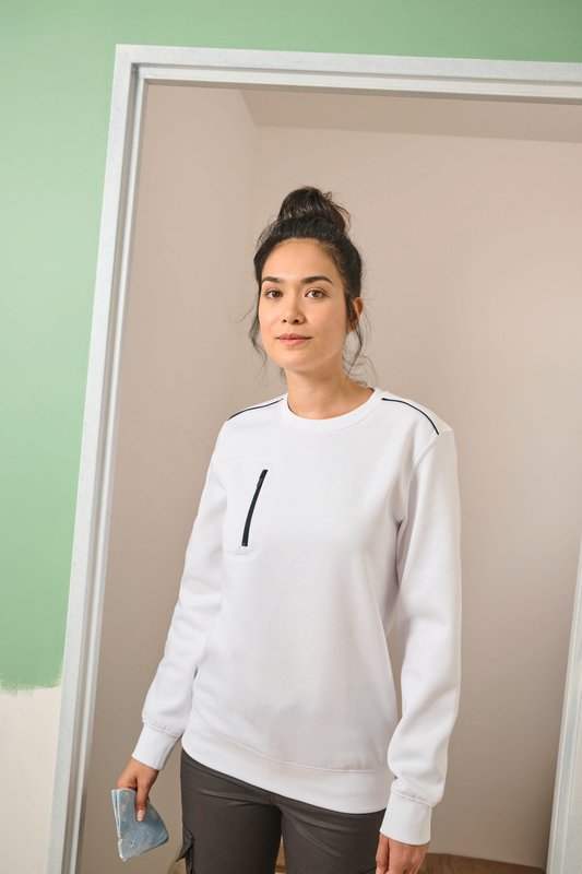 Sweat-shirt Day To Day zip poche contrastée unisexe – Image 25