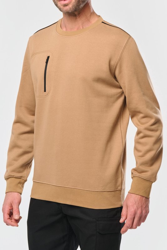 Sweat-shirt Day To Day zip poche contrastée unisexe – Image 37