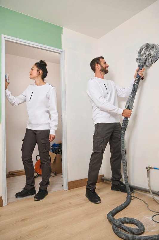 Sweat-shirt Day To Day zip poche contrastée unisexe – Image 27