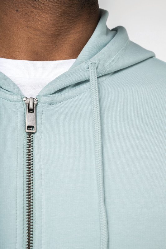 Sweat-shirt écoresponsable zippé à capuche en modal homme – Image 6
