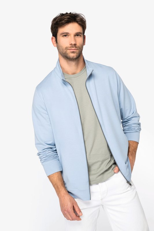 Sweat-shirt écoresponsable zippé en modal homme – Image 4