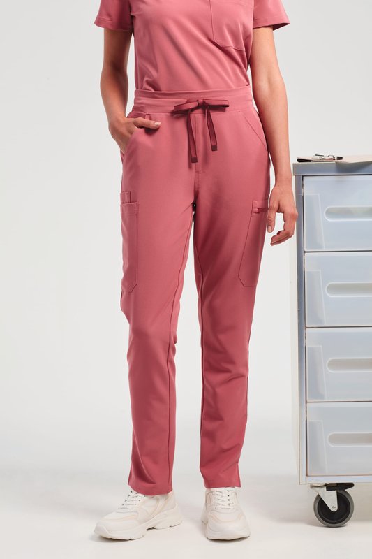 Pantalon cargo stretch femme