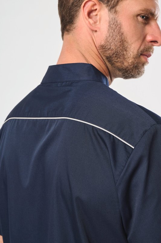 Blouse polycoton avec boutons-pression homme – Image 3