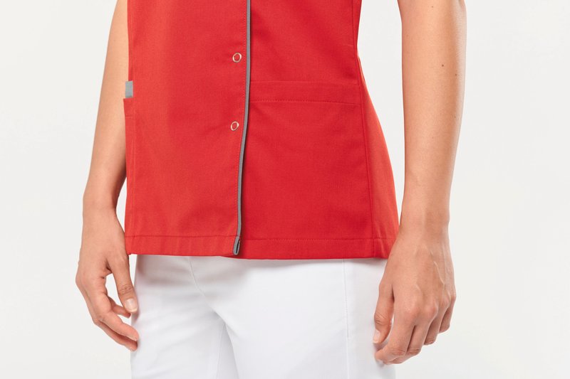 Blouse polycoton avec boutons-pression femme – Image 10