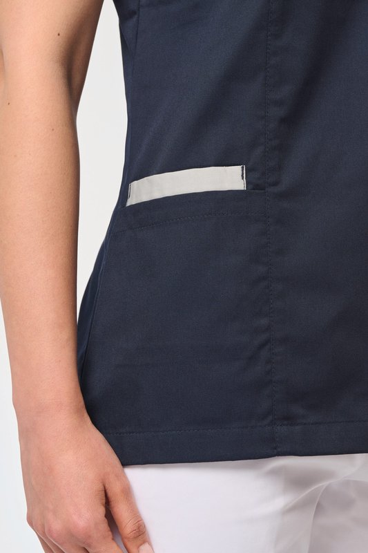 Blouse polycoton avec boutons-pression femme – Image 5