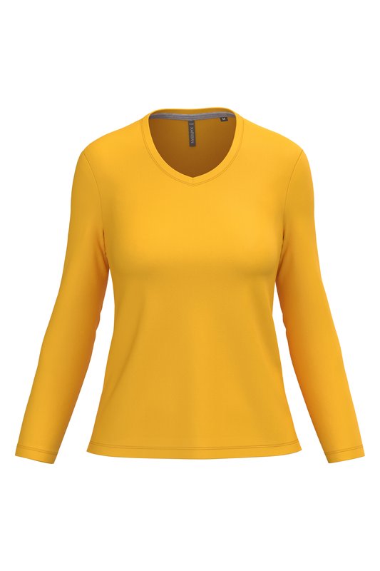 T-shirt col V manches longues femme – Image 31