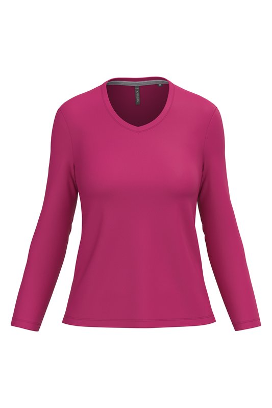 T-shirt col V manches longues femme – Image 21