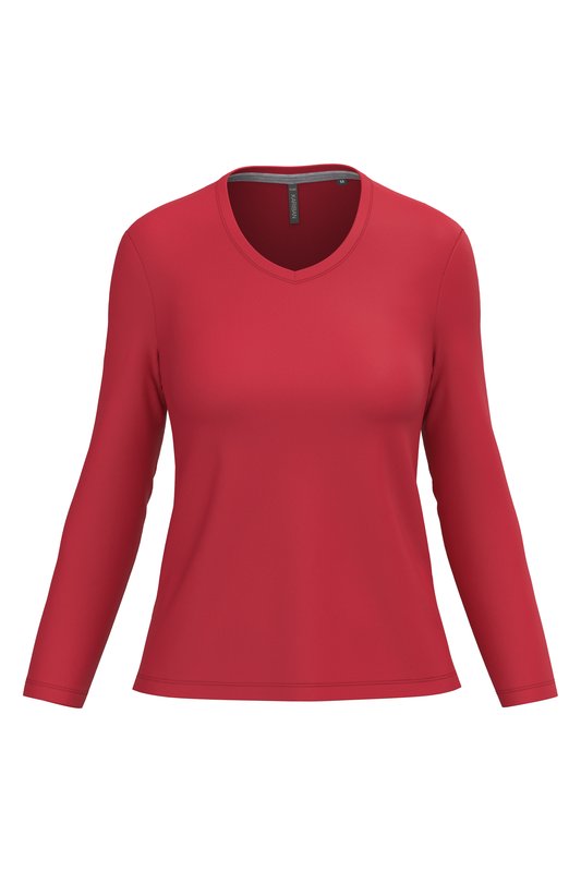 T-shirt col V manches longues femme – Image 27