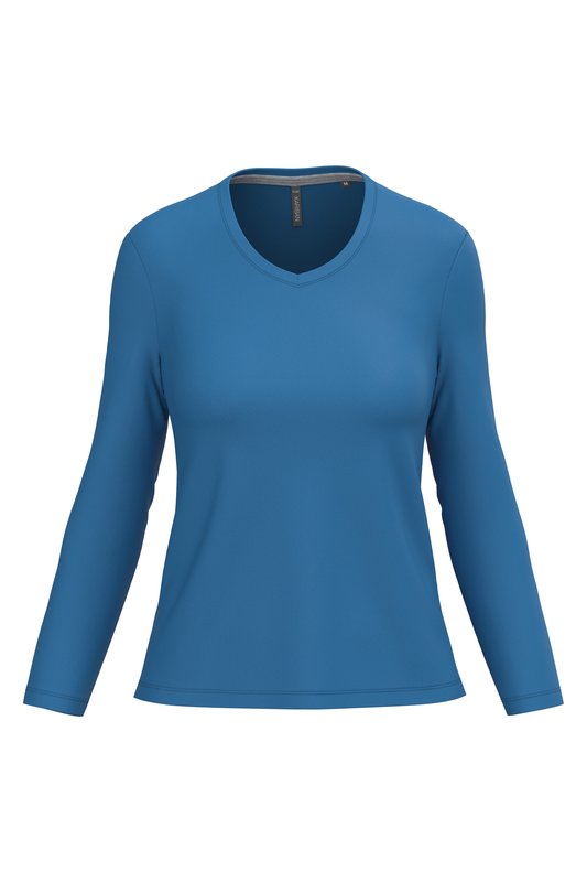 T-shirt col V manches longues femme – Image 22