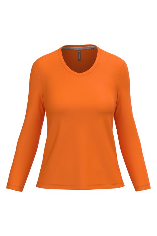 T-shirt col V manches longues femme – Image 25