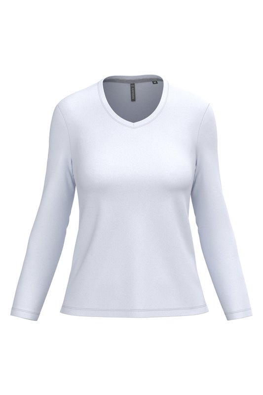 T-shirt col V manches longues femme – Image 30